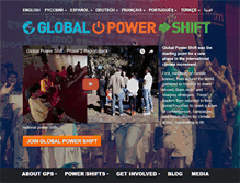 Tablet Screenshot of globalpowershift.org